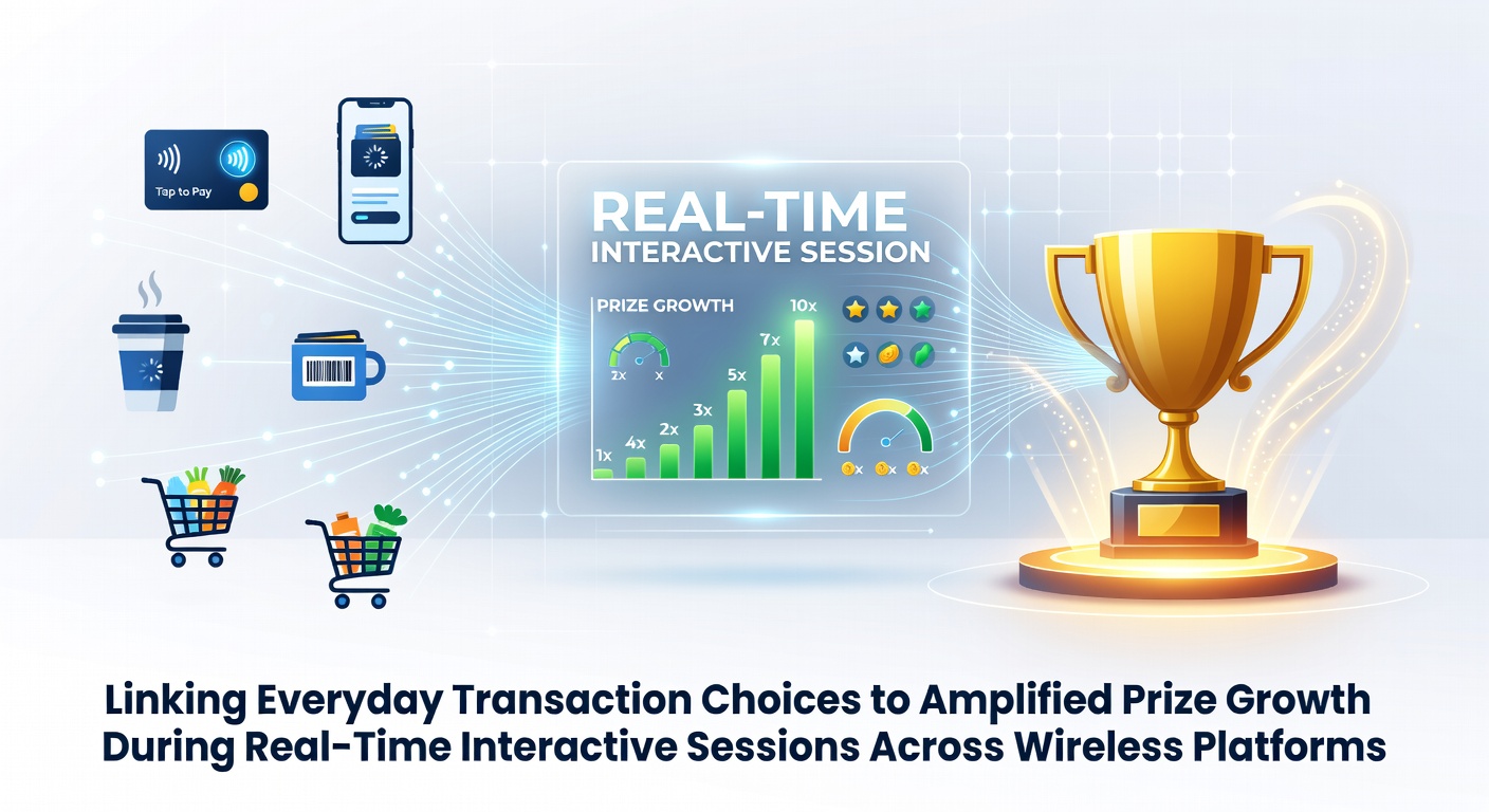 Mobile device screen showing transaction options feeding into growing prize pools during live wireless gaming sessions